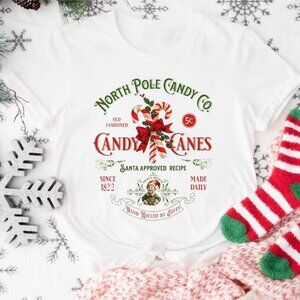 Candy Cane Shirt, Retro Old Fashioned Candy Cane T-shirt